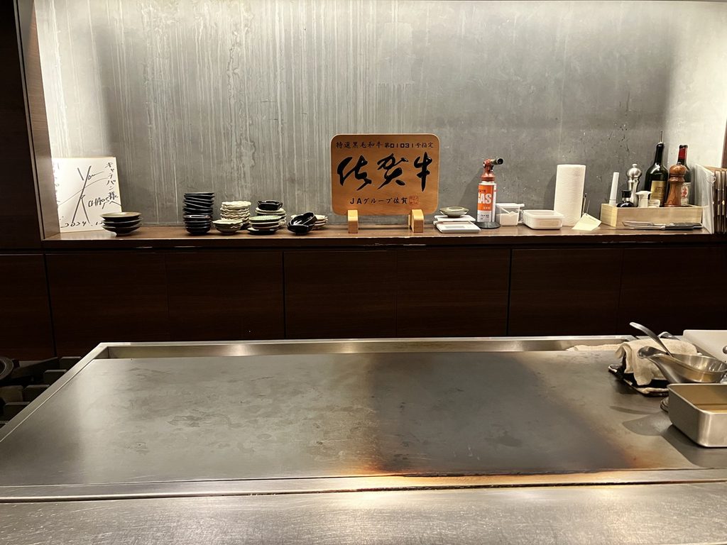 佐賀のステーキレストランキャラバンの店内