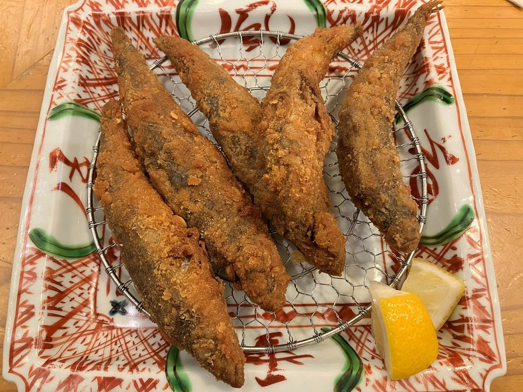 千葉のさんが郷土料理こっからで食べた目光の唐揚げ コピー