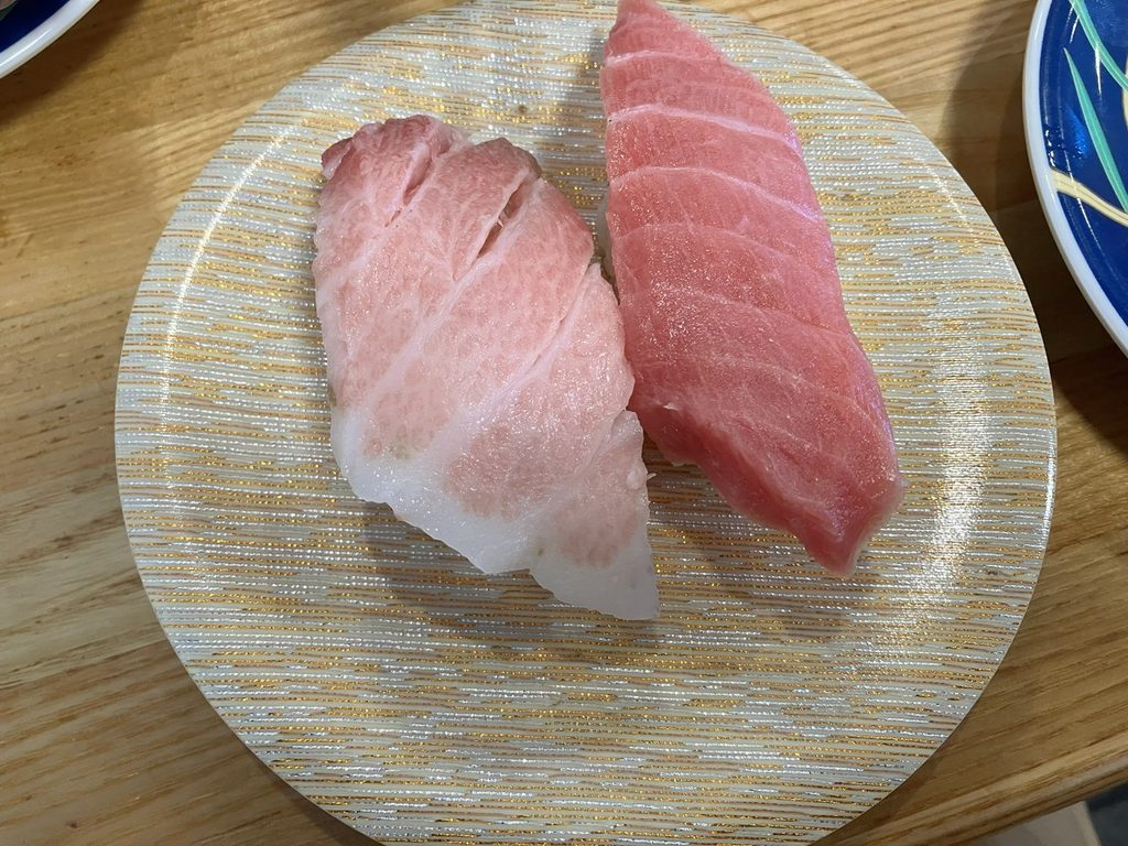 銚子の回転寿司・魚料理 島武で食べたマグロの握り寿司