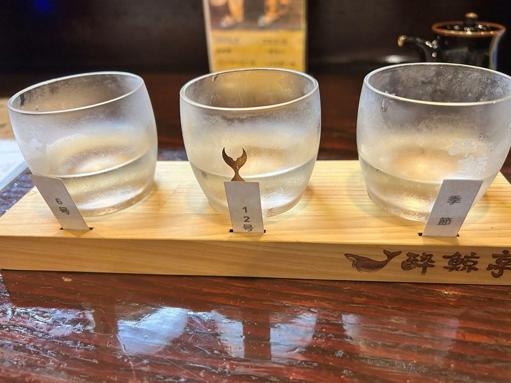 高知の酔鯨亭で楽しんだ日本酒飲み比べ